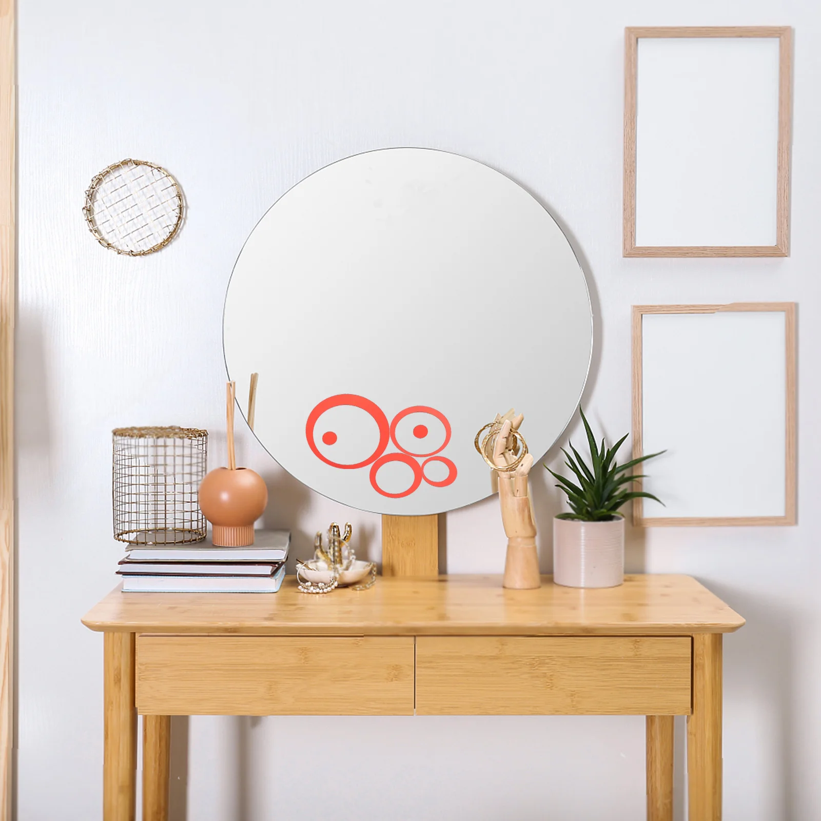 

36Pcs Wall Decals Mirror Stickers Easy Peel Stick Home Decor Simple Elegant Design Widely Used Living Room Bedroom