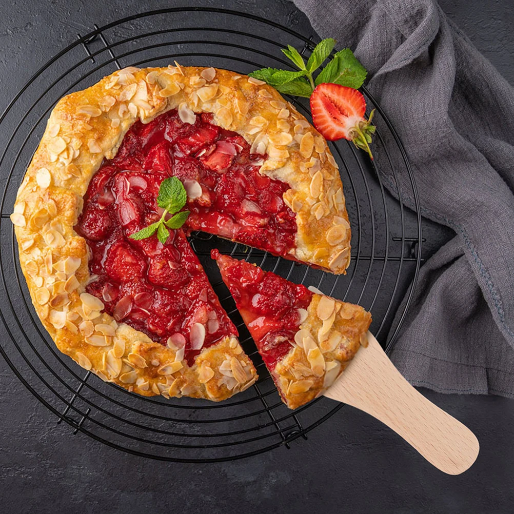 

5Pcs Wood Lightweight Ergonomic Baking Cooking Wooden Baking Spatula Cream Butter Mixing Pizza Tools Nonstick Natural