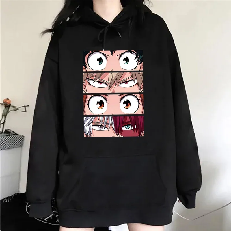 Fashion Hoodies Funny Anime Deku Bakugou Katsuki Todoroki Shoto Hoodie Harajuku Sweatshirts Women Long Sleeve Clothes