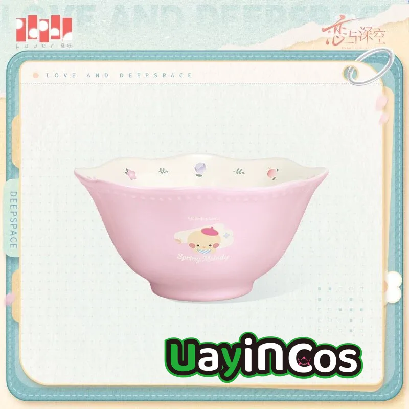 In Stock Official Love and Deepspace Caleb Sylus Rafayel Bowl Ceramic Tableware Plate Bowl Spring Melody Series Anime Game Toy