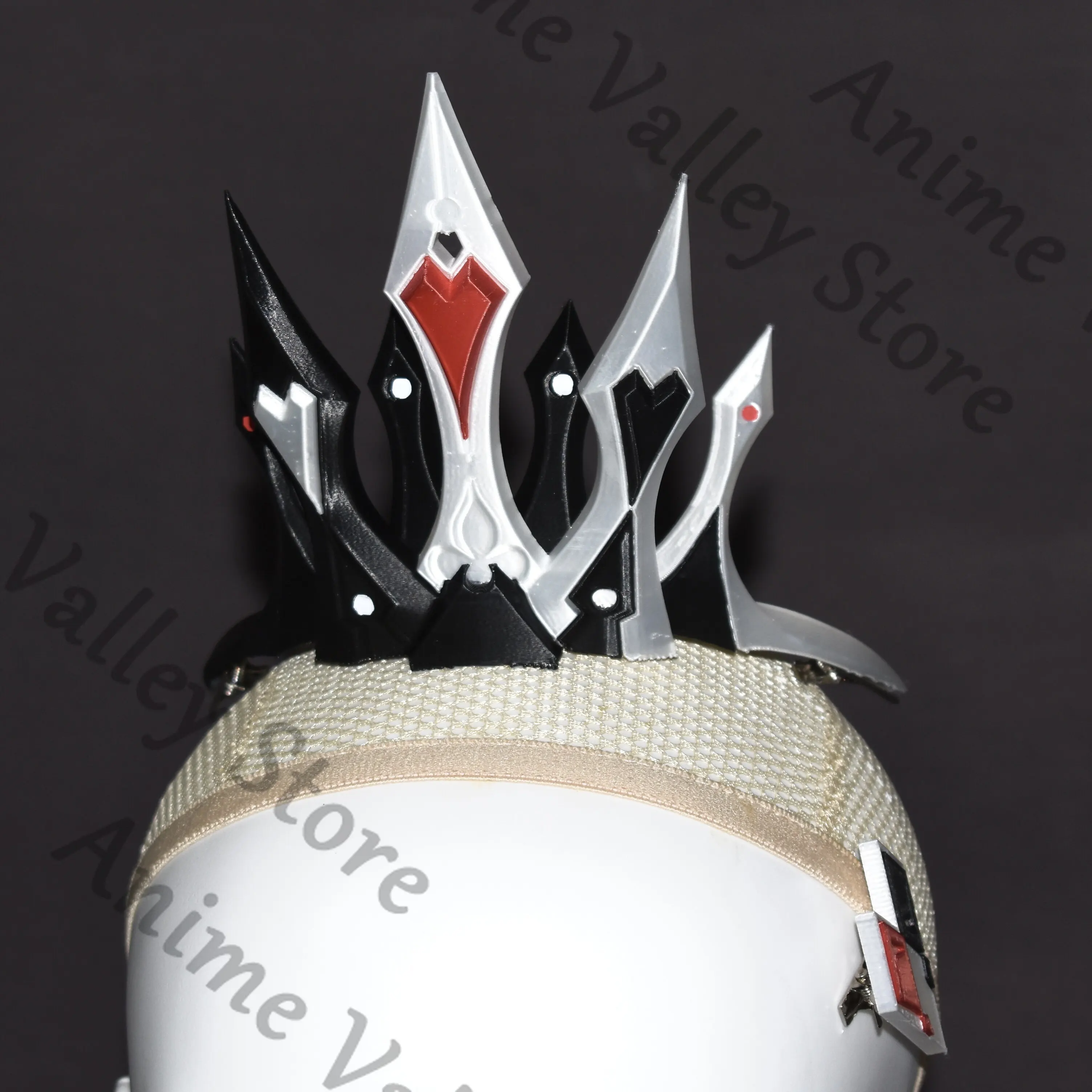 Anime Honkai: Star Rail Nihilux New Shape Cosplay Diadema Cartoon Royal Crown Hair Clip Hairs Slide Headwear Halloween Props view 3