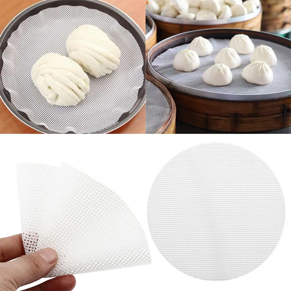 

Restaurant Non-Stick Kitchen Accessories Dim Sum Paper Steamer Pad Silicone Mat Cooking Tools