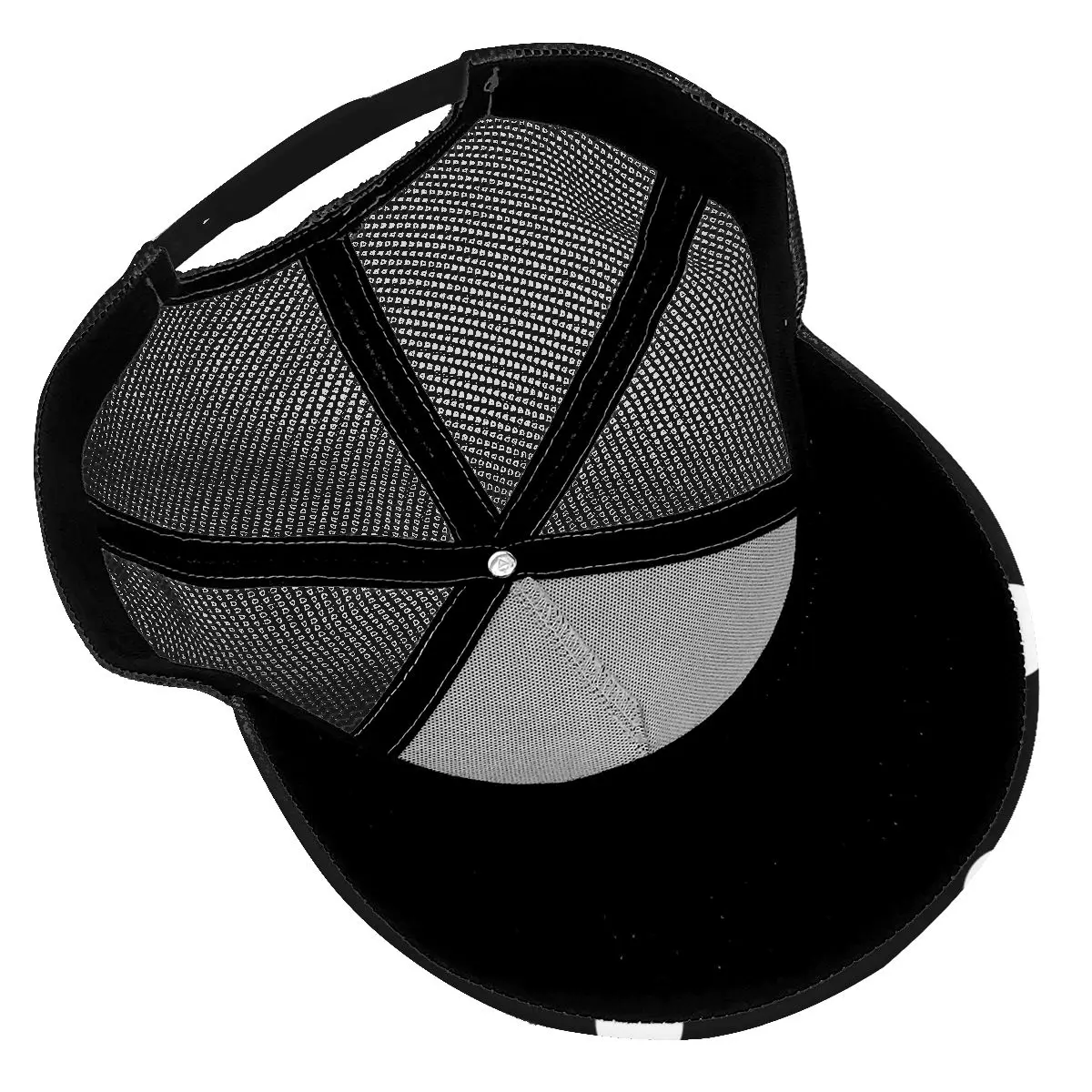 Mesh Baseball Cap Men Women Black White Polka Dot Dad Hat Unisex Hip Hop Hat Outdoor Hat Gorras