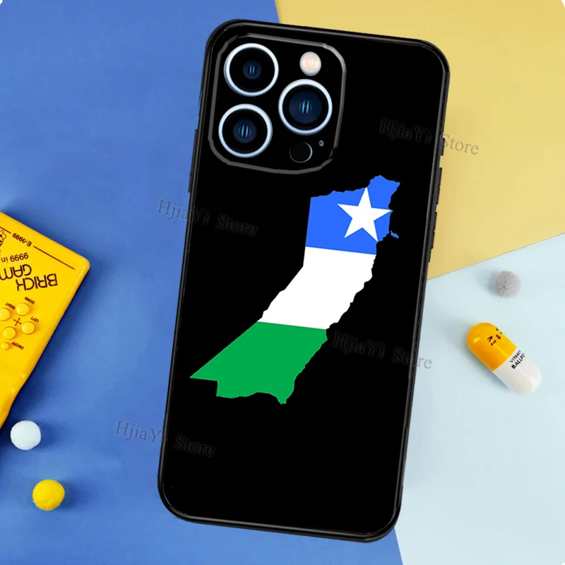 Puntland State Somali Flag Case For iPhone 11 14 15 16 Plus Soft Phone Cover For iPhone XR X XS 12 13 Pro MAX Mini