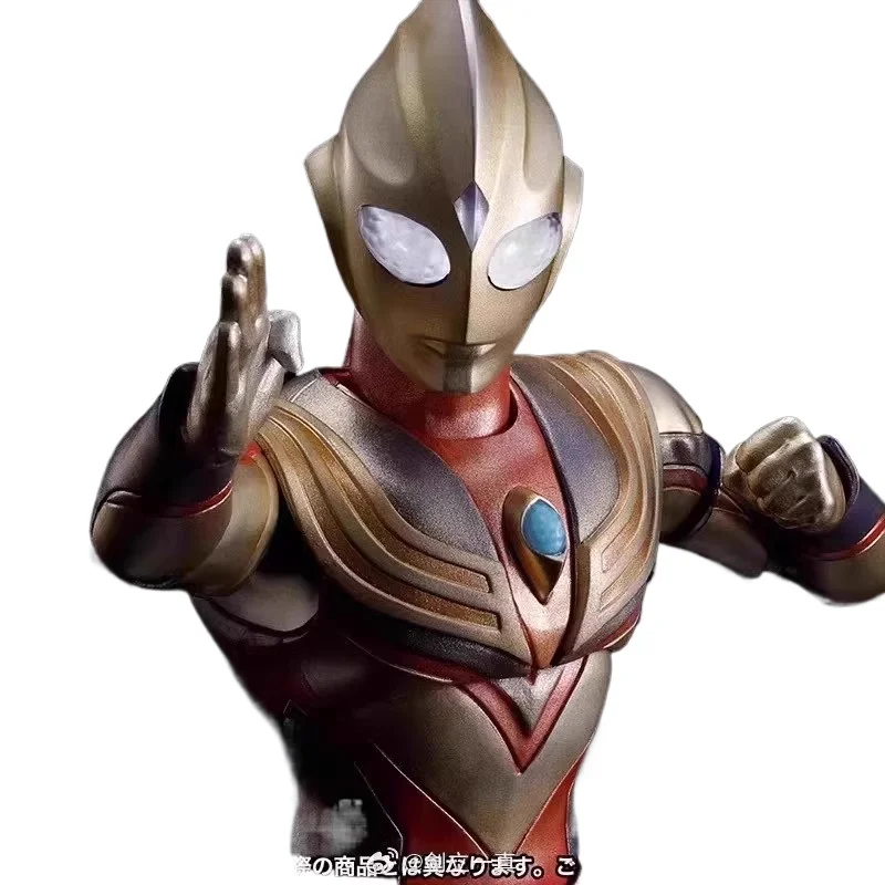 Bandai Original SHF S.H.Figuarts Ultraman Tiga  True Bone Carving Glitter Anime Action Figures Toys for Boys Girls Kids Gift