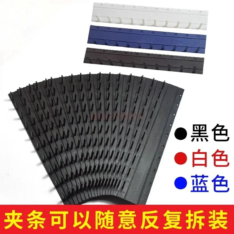 

50 шт. зажим для переплета, пластиковый штамповочный станок, кромка с вкладышами, зажим для переплета документов