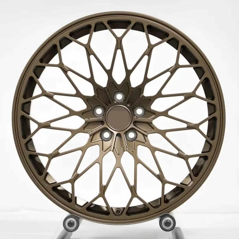 

5x112 PCD mesh design, 1-year warranty, universal LX 20-inch forged wheels for X5x6x7, new bronze finish,