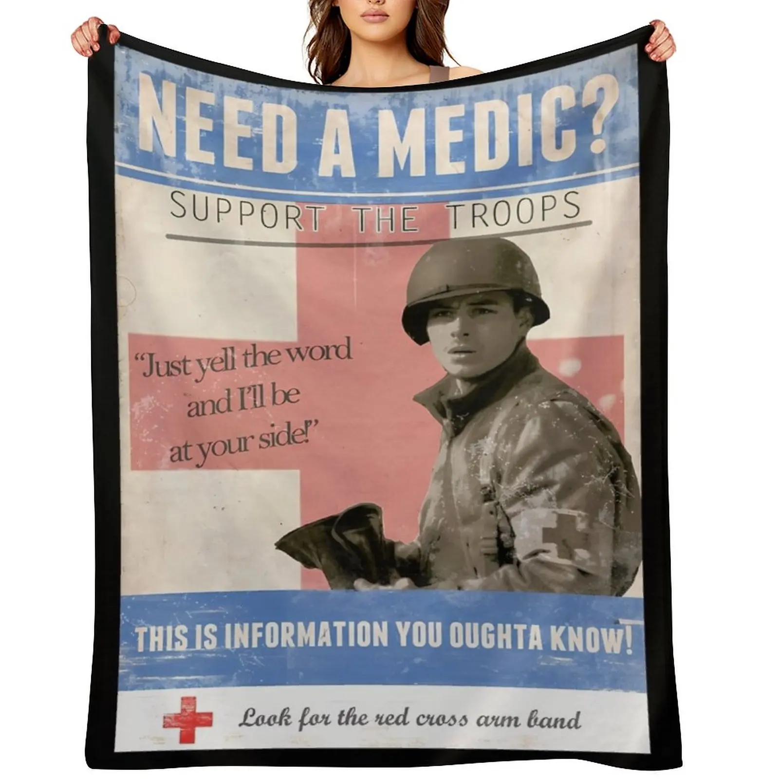 Doc Roe Band of Brothers Throw Blanket blankets and throws Polar wednesday Luxury Thicken Blankets