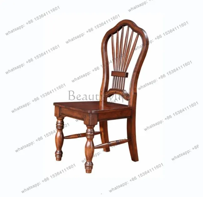 American solid wood dining chair size: length 520 * width 550 * height 1070mm