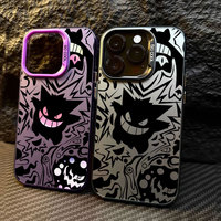 Pokemons Gengar Pocket Monster Anime Coque For Apple iPhone 16e 16 14 15 13 11 Pro Max Plus 12 Mini Shockproof Case Phone Cover