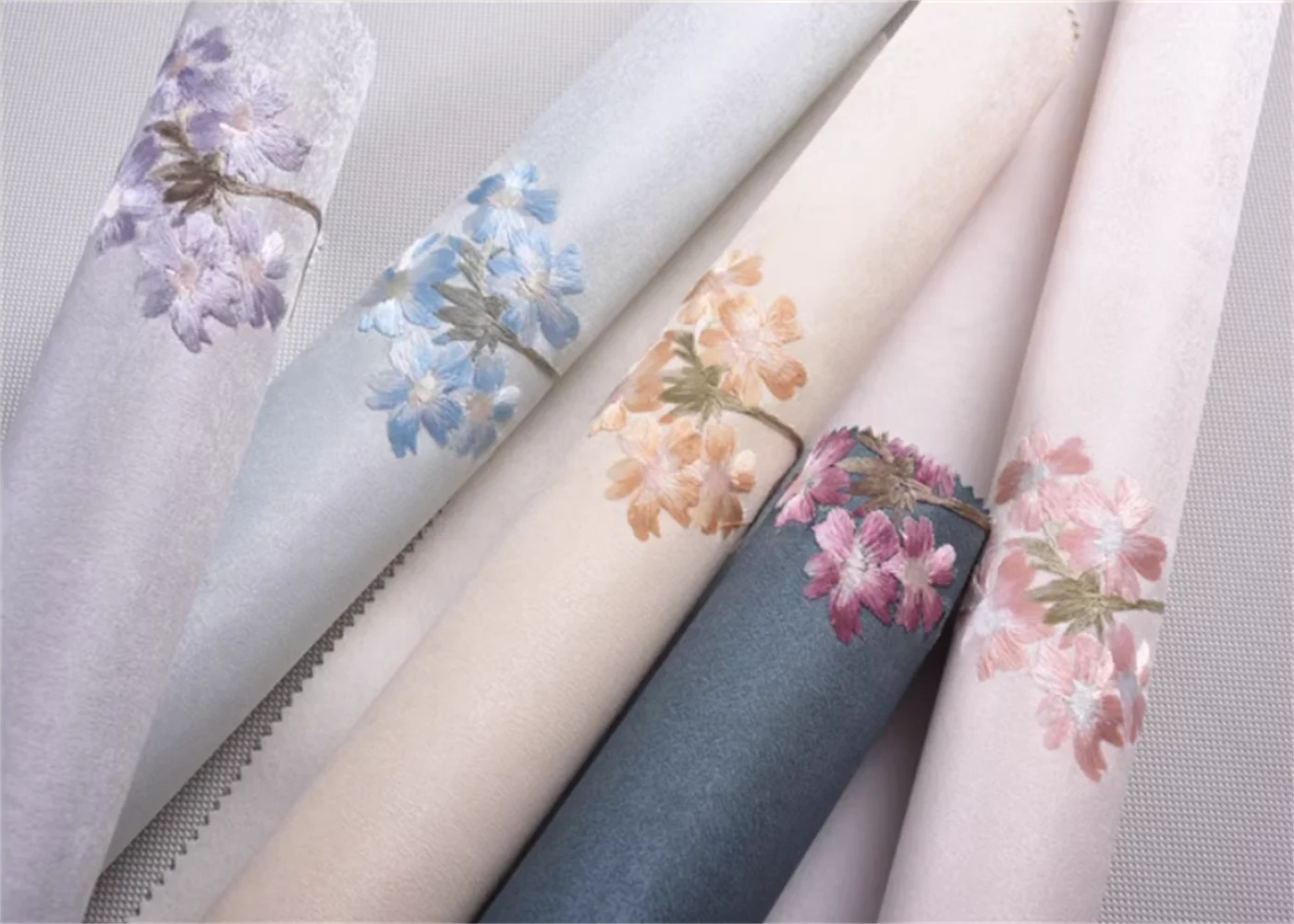 

Индивидуальный размер настенная ткань бабочка любовь цветок вышивка бесшовная настенная ткань новая сельская местность вышивка 3d обои фрески