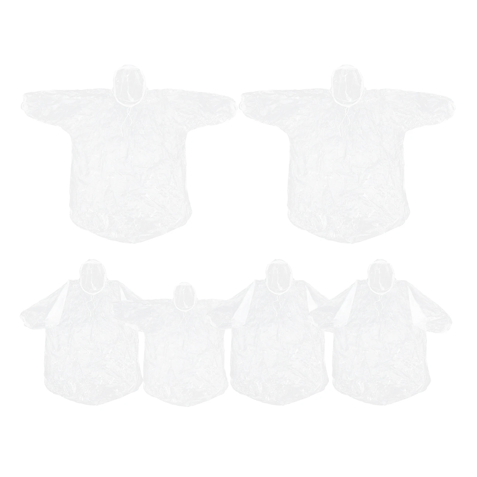 

1 set Transparent Raincoat Ponchos for Adults Lightweight Hood Compression Disposable with Hood Suitable Men Women Foldable Easy