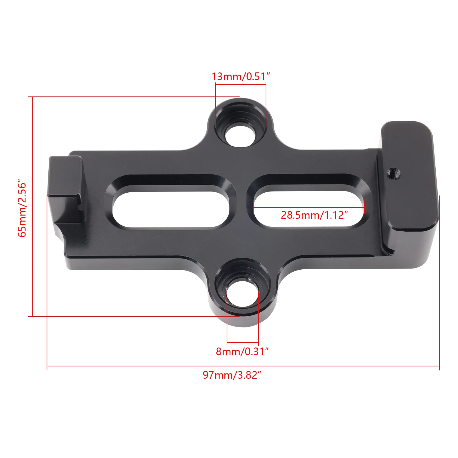 Billet Aluminum Flex Fuel Sensor Bracket Mount Black For GM Flex Fuel Sensors GM Part # 13577429