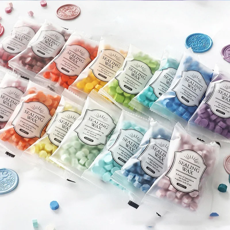 

100 шт., воск для уплотнения бусин, воск для уплотнений, воск для уплотнения, лак для уплотнений, лак для уплотнений, для уплотнений на свадьбу, день рождения, штамп HCL001