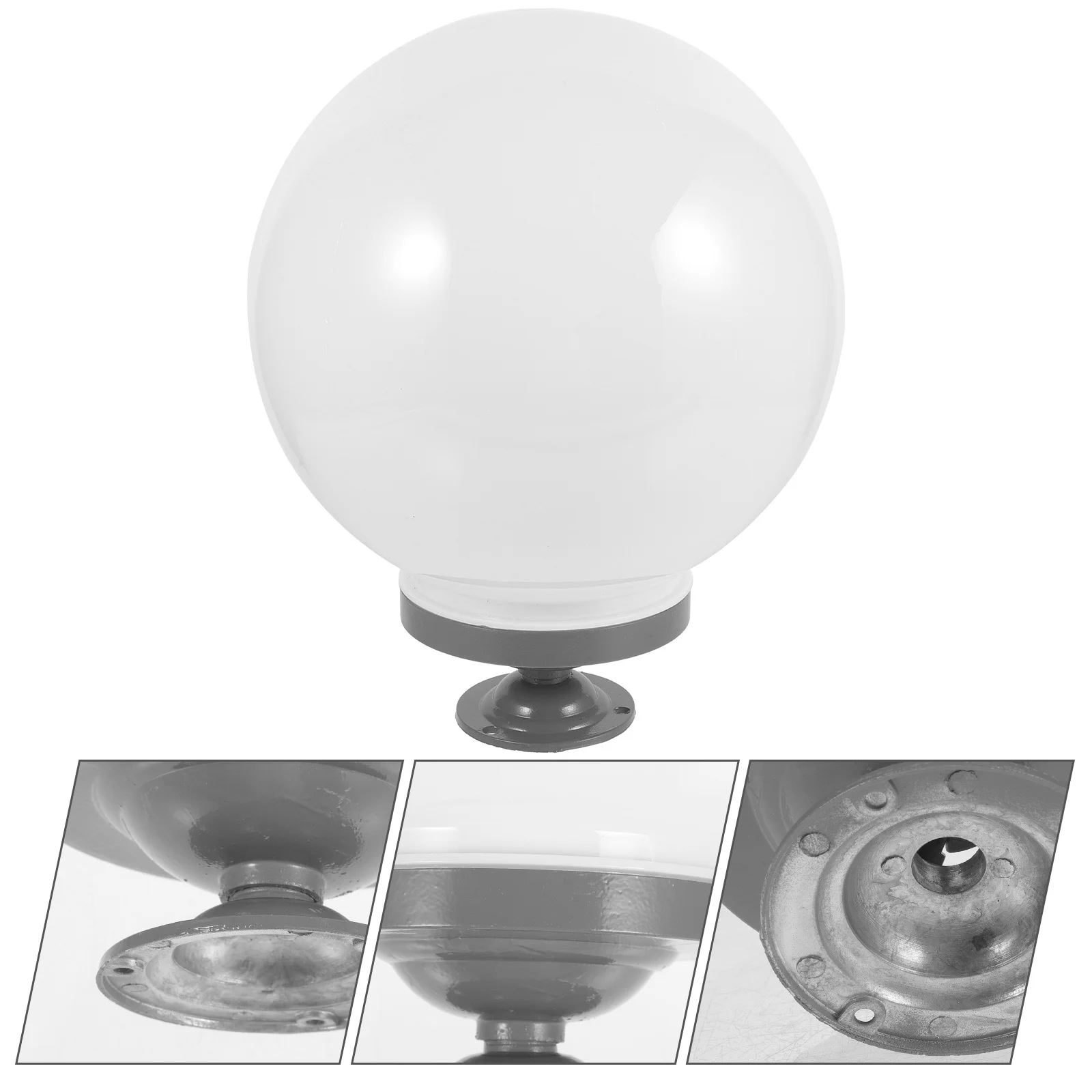 

1 set Acrylic Globe Lamp Shade For Outdoor Garden Light, Waterproof Dustproof Yard Lamp Cover Replacement, Patio Decking Post