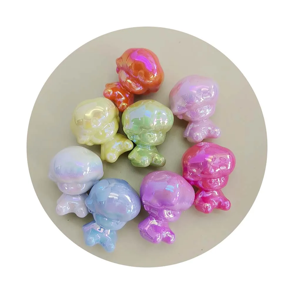 UV Colorful Baby Shape Acrylic Diy Loose Beads For Pens Jewelry Findings & Components