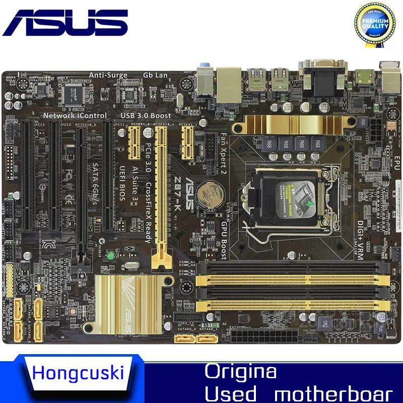 

For ASUS Z87-K LGA1150 original motherboard Socket LGA 1150 DDR3 Z87 SATA3 USB3.0 Desktop Motherboard