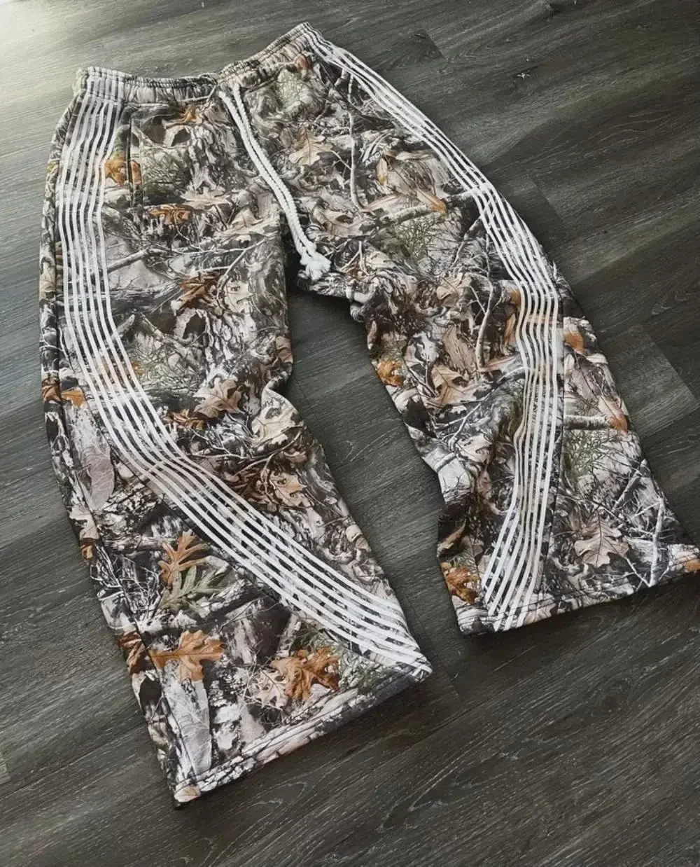 2026 Y2K Black Gray Camo Tactical Casual Pants for Men And Women Premium Jogging Baggy Drawstring Sweatpants Functional Fashion - view 4