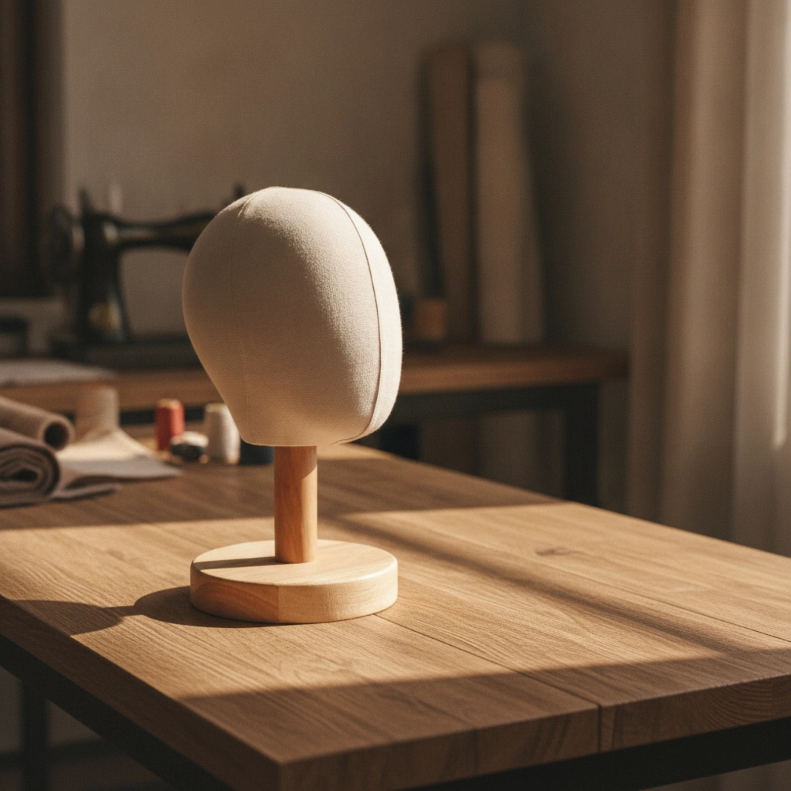 Mannequin Head with Stand Tabletop Mannequin Head Stand Sturdy Stable for Milliners, Salons, Retail Shops