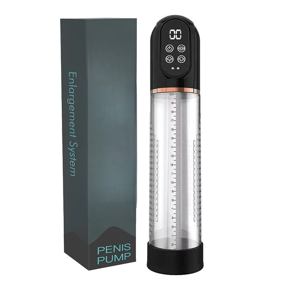 Electric Penis Pump IPX7 Waterproof Suction Penis Extender Dick Enlarger Vacuum Penis Enlargement Masturbator Sex Toys For Men