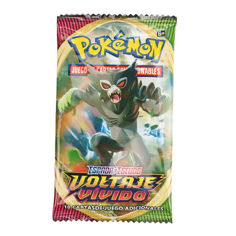 40/360Pcs Spanish Version Pokémon Card TCG: Sword shield Vivid Voltage Booster Box Pokemon Cards 36 Pack Box Gifts