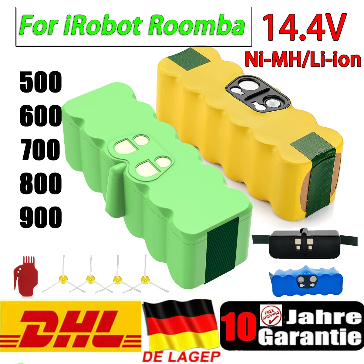 For iRobot Roomba Battery 500 Vacuum Cleaner Battery 900 985 980 960 785 530 560 650 630 620 650 770 780 Rechargeable Battery