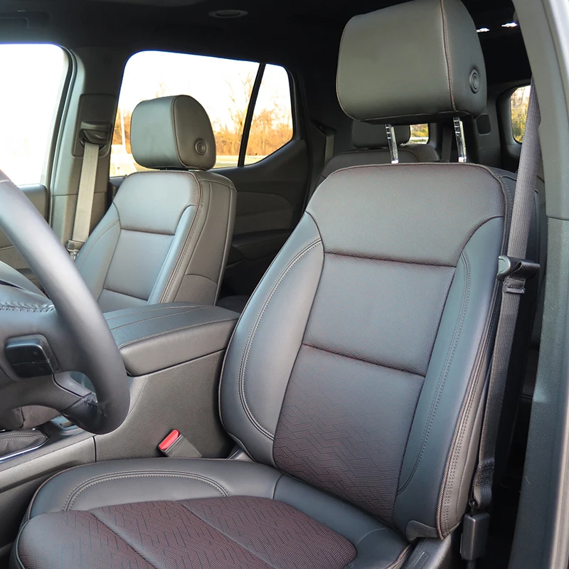 

Custom Fit Car Accessories Seat Covers 6 7 Seats Full Set Nappa Leather for 2009-2025 Chevy Traverse for Chevrolet Traverse