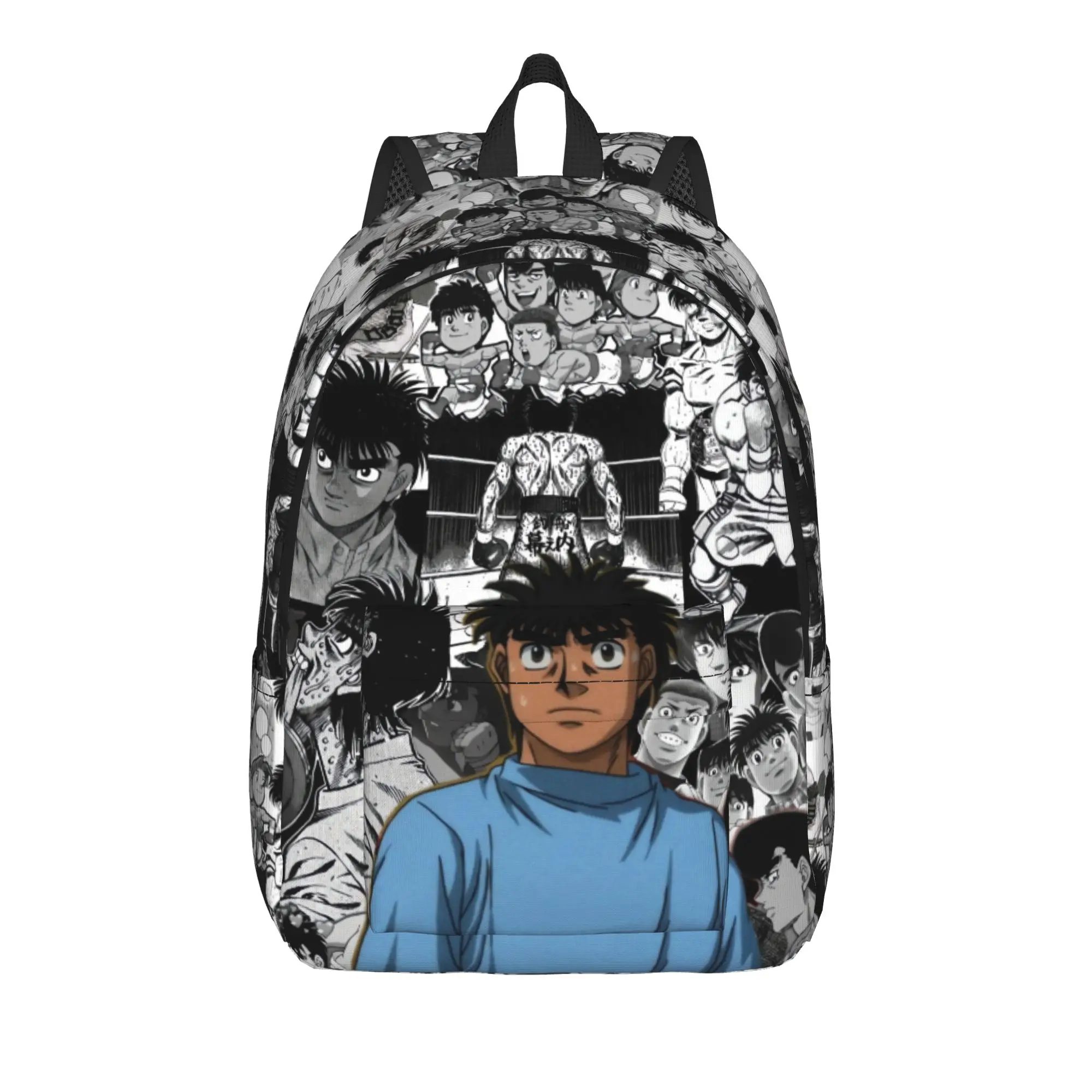 Hajime No Ippo Kamogawa Boxing Gym Backpack  Male Polyester Trekking Backpacks Lightweight Pretty School Bags Rucksack