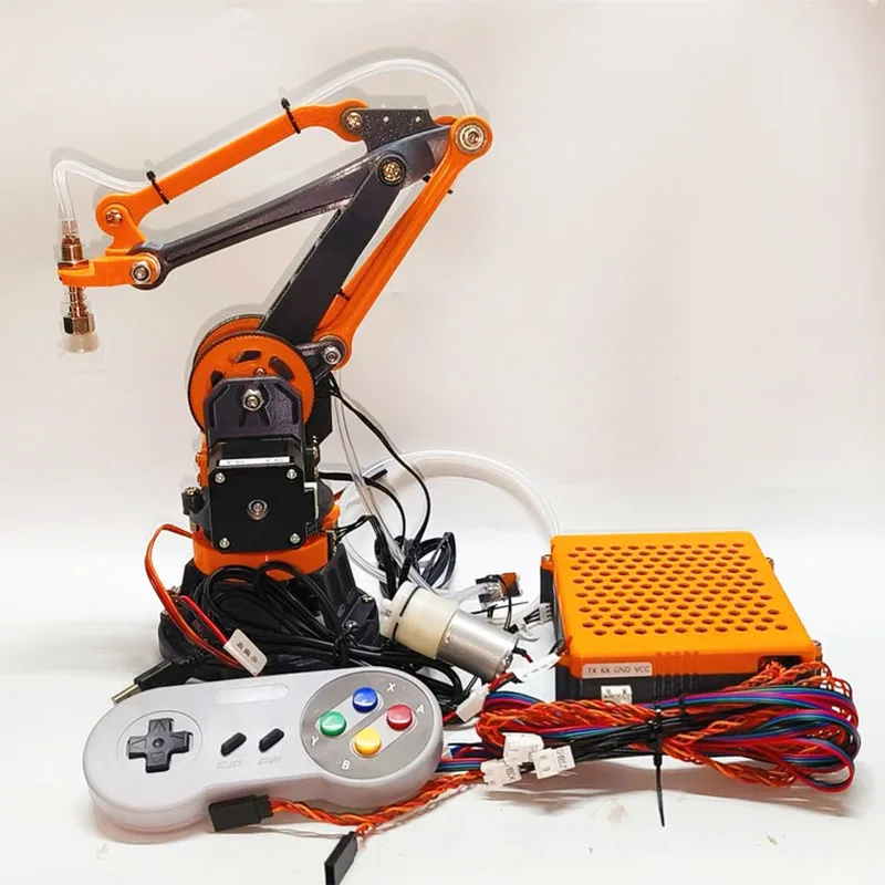 Desktop mechanical arm with control belt limit belt suction cup robot hand to play 3D printing stepper motor mechanical arm