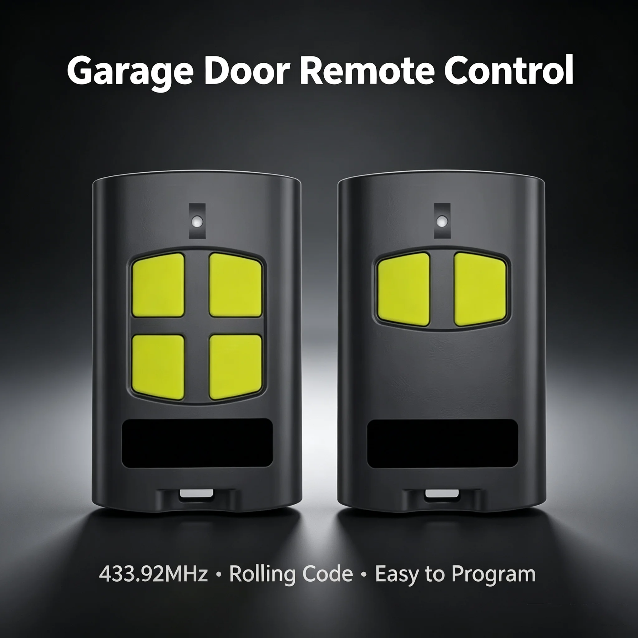 2VA 4VA 2WV 4WV Garage Door Remote Control TOGO TO.GO 2 4 VA WV Garage Door Opener Keychain 433.92MHz Rolling Code