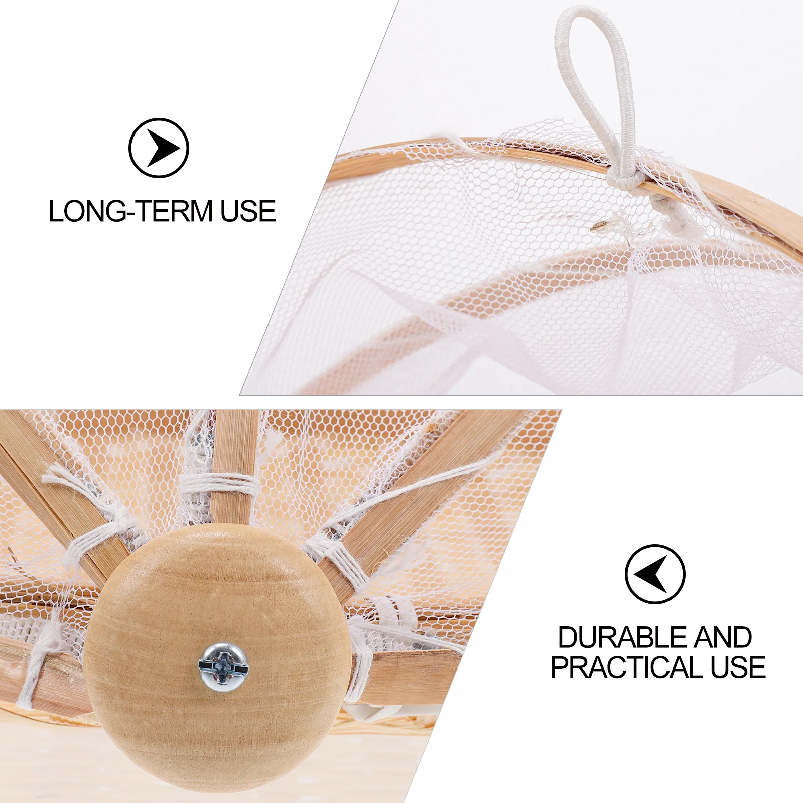 

2pcs Bamboo Woven Basket Fruit Vegetable Storage Handmade Multi-Purpose Household Container Kitchen Organizing Dustpan