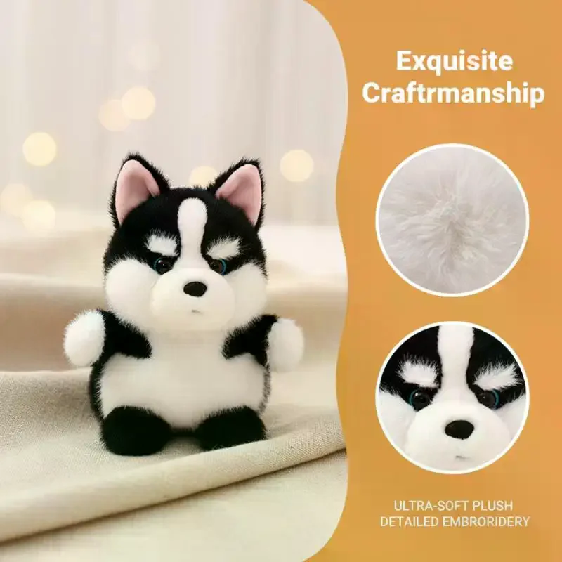 Cute Dog Plush Keychain, Cartoon Stuffed Animal Puppy Charm & Gift