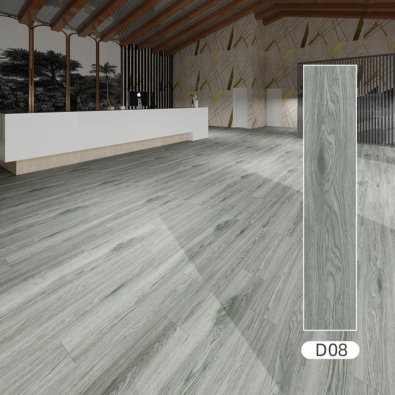 Plancher SPC étanche de haute qualité, hybride commerciale en vinyle, clic, résistant aux empreintes, résistant à l'usure pour salle de bain