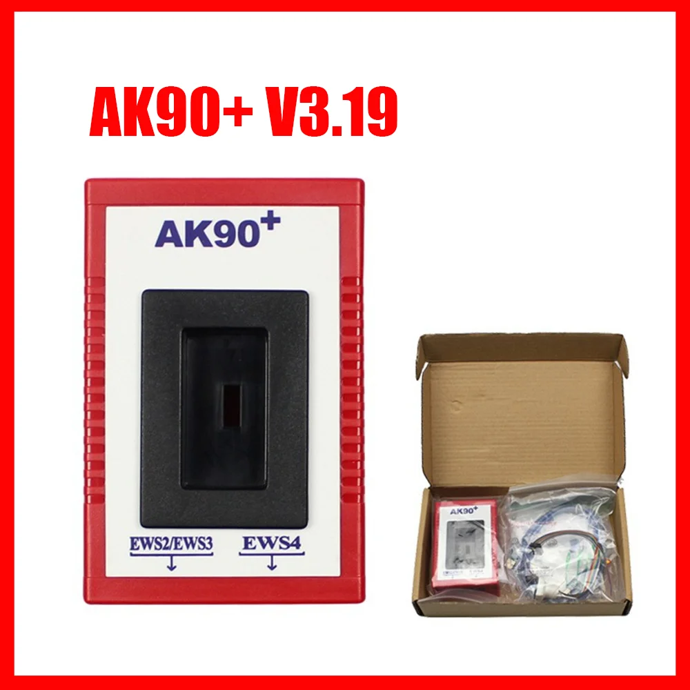 2026 New AK90+ V3.19 Key Programmer for BMW EWS 2/3/4 1995-2009 Key Code Reader for BMW Programming Tool