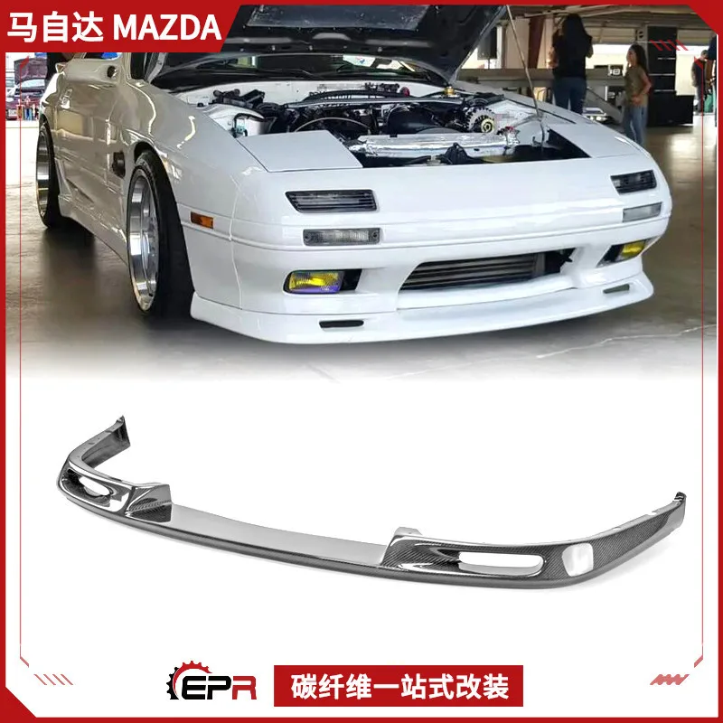 

For Mazda Mazda RX7 FC3S Carbon Fiber Modified OT Front Lip Small Surround, Front Shovel Chin
