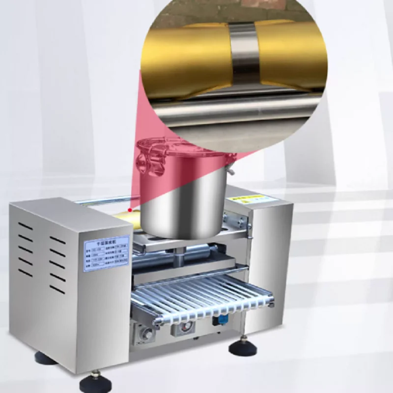 ماكينة صنع فطائر الكريب وأعياد الميلاد التجارية الأوتوماتيكية بالكامل، ماكينة صنع كريب الكيك الكهربائية بألف طبقة #5