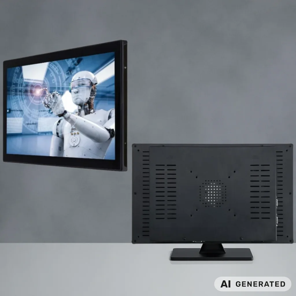 MeetNeng OPC 27 Inch 1920*1080 Industrial Open Frame Capacitive Touch Monitor Embedded Design VESA Wall Mount VGA HDMI Input