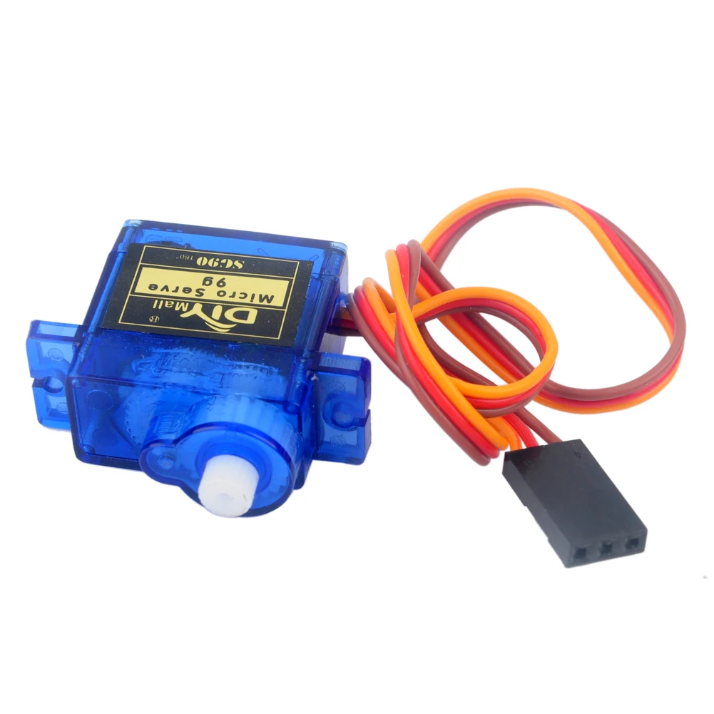 DIYmall-Mini Micro Servo SG90 9g, velocidad máxima de 180 grados para Microbit RC, avión, Control remoto, avión, coche, barco, robótica, 10 unidades