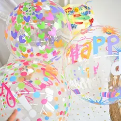20inch printed bobo balloon, colored hearts and dots printed for birthday celebrations,party decorations for celebrations