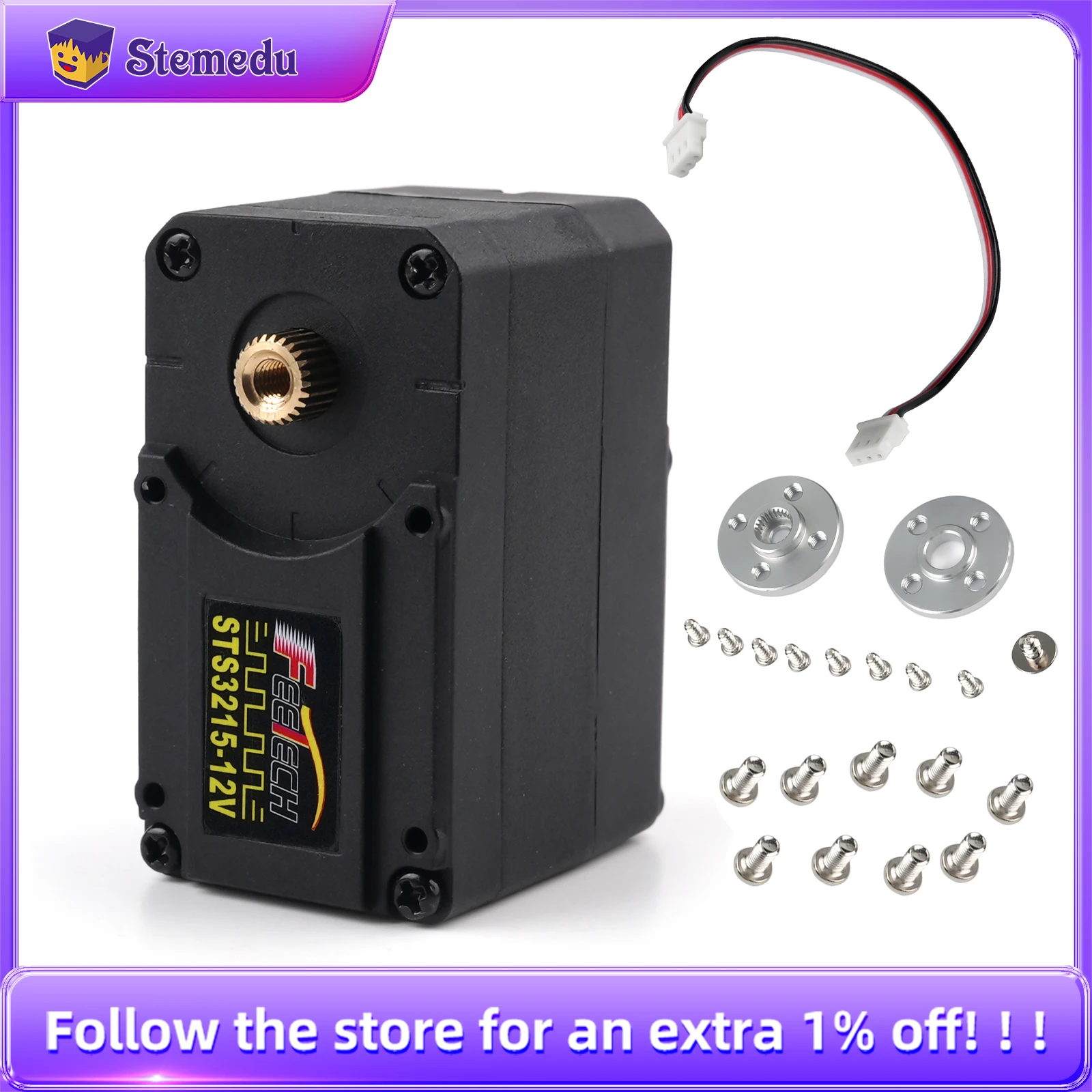 ST3215 30KG 12V Serial Bus High Precision Programmable Servo RC Feedback 360 Degrees Angle Controllable Magnetic Encoder Servos