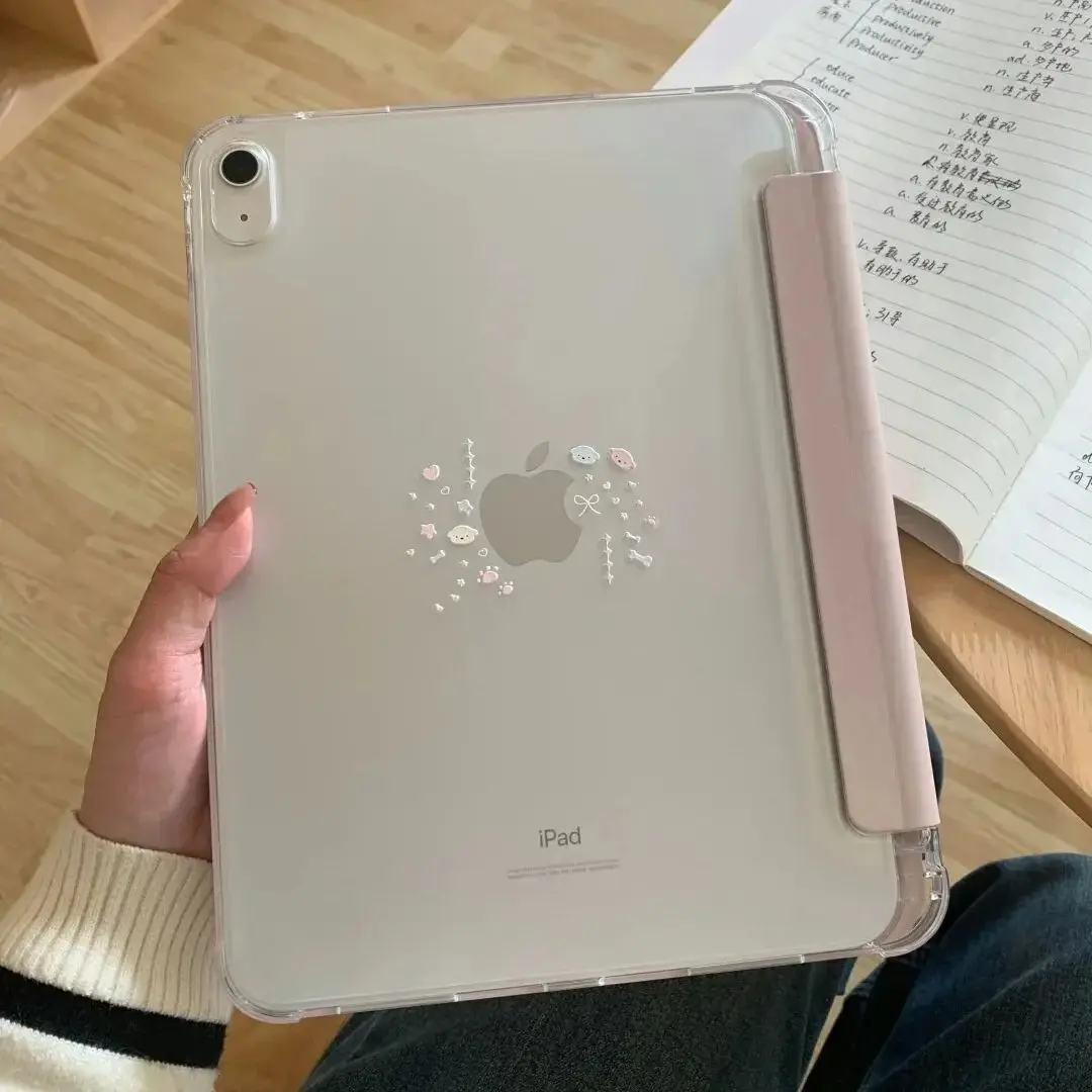 

Новый розовый мультяшный милый чехол для планшетов iPad Pro 11, 12.9, 13 (M4, M5), 9.7, 10.2 (5/6-го поколения), 7/8/9, 10, 11-го поколения, Mini 6, 7, Air 3, 4, 5, 6, 7