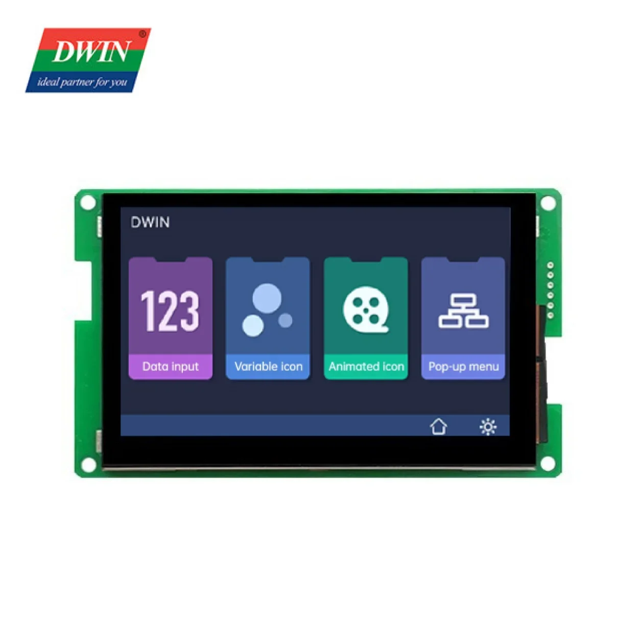 

2026 DWIN Touch Panel 4.3 Inch 800*480 16.7M Colors IPS TFT LCD Screen Smart LCD Module Display TTL UART Voltage Wide Viewing An