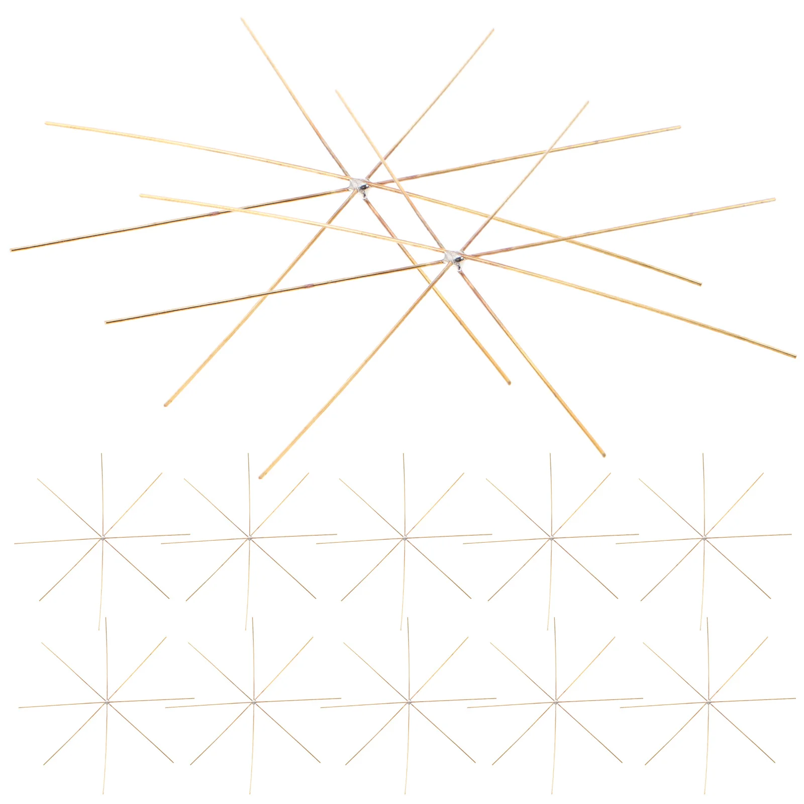 30 قطعة ندفة الثلج اليدوية زينة معلقة 9.5 سنتيمتر إطارات الأسلاك المعدنية Diy بها بنفسك الحلي الديكور لوازم الحرفية قلادة ندفة الثلج #5