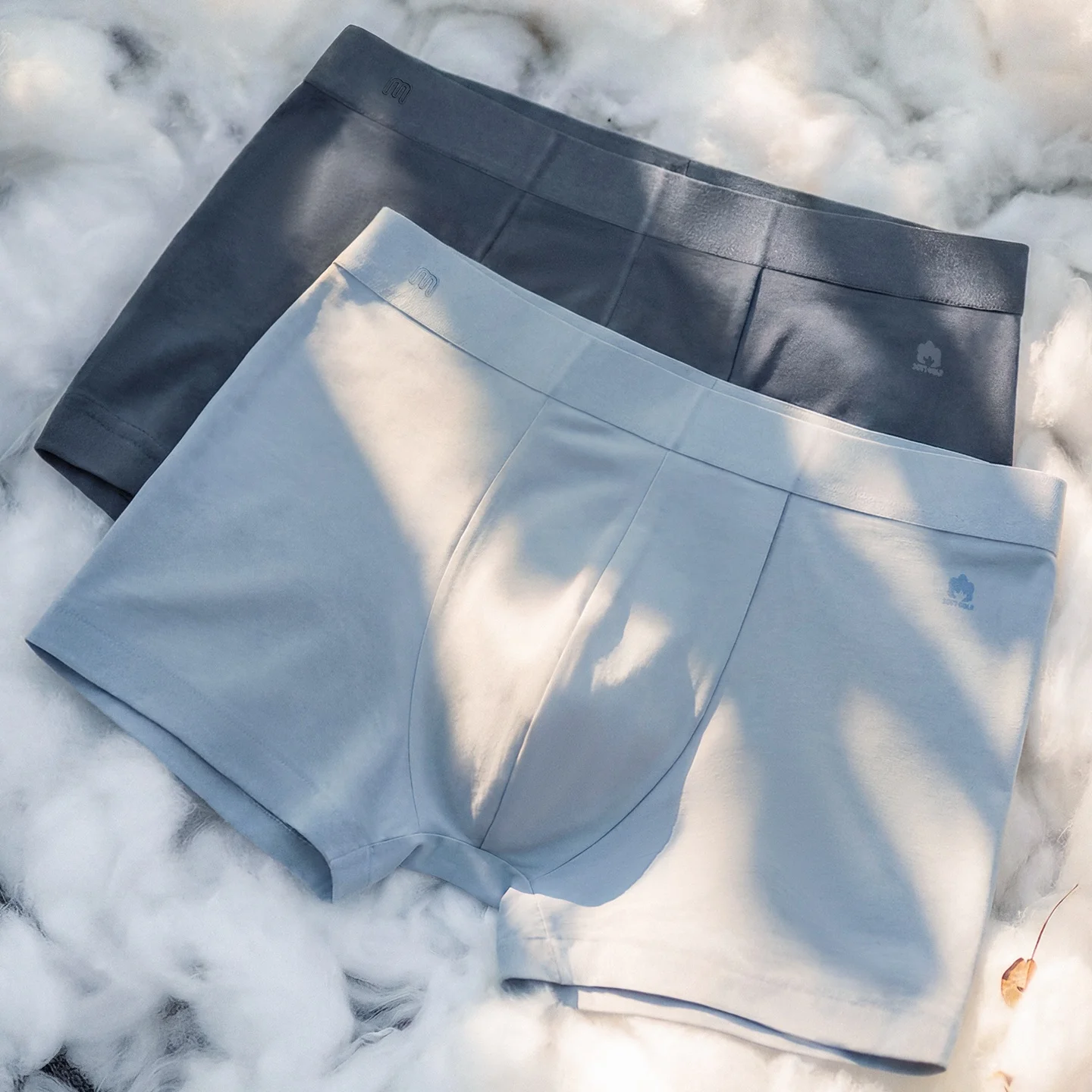 

Maden Breathable Anti Odor Silk Boxers Mens Cotton Soft Mid High Waist Antibacterial Underwear 2026 New Gray Men's Briefs Boxer