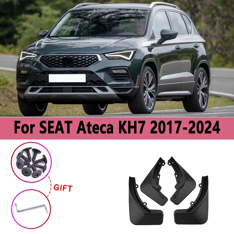 

Car Mudguards For SEAT Ateca KH7 2017 2018 2019 2020-2024 4PCS/Set Fender Anti-Splash Mudflaps Auto Accessories Mud Guards Tools