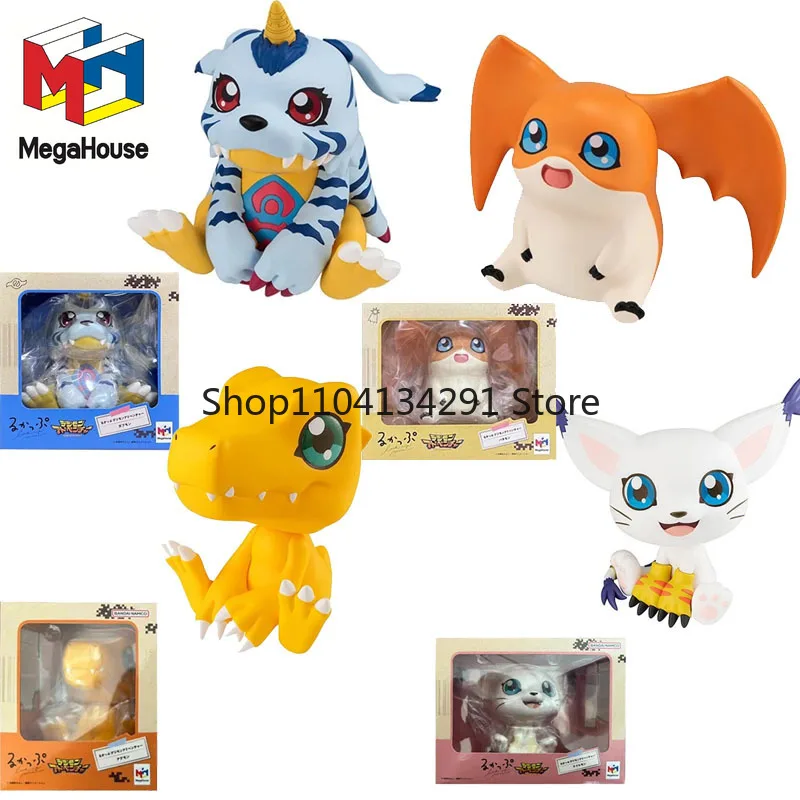 

MegaHouse Original Look Up Digimon Adventure Patamon Gabumon Tailmon Agumon 11cm Anime Action Figures Toys Gift