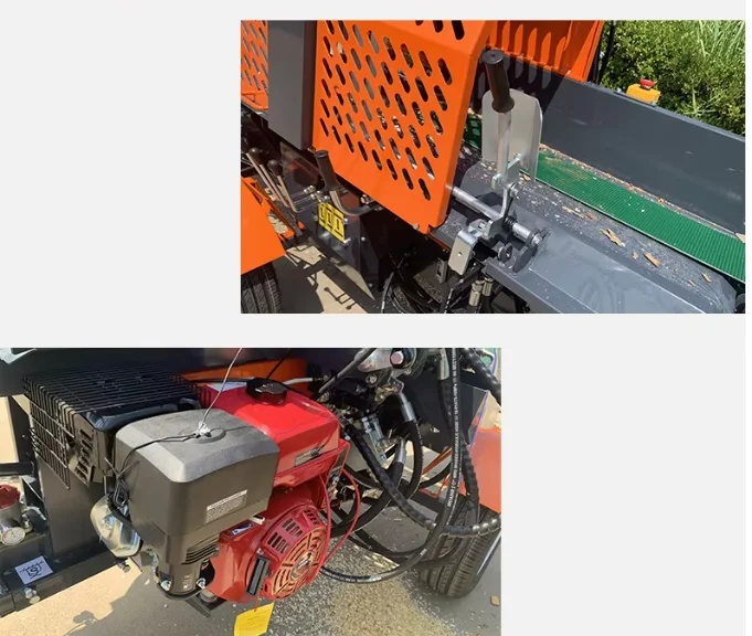 Automatic Wood Splitting Machine Firewood Processing Machine Joystick Fully Automatic 30ton Firewood Processor