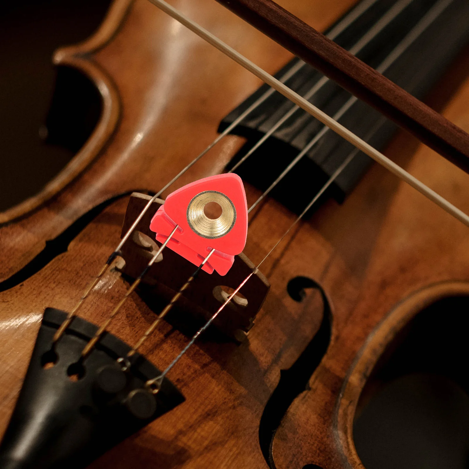 

Violin Practice Mute Durable Plastic Lightweight Acoustic Guitar Bass Sound Dampener Musical Accessory Guitar Muffler