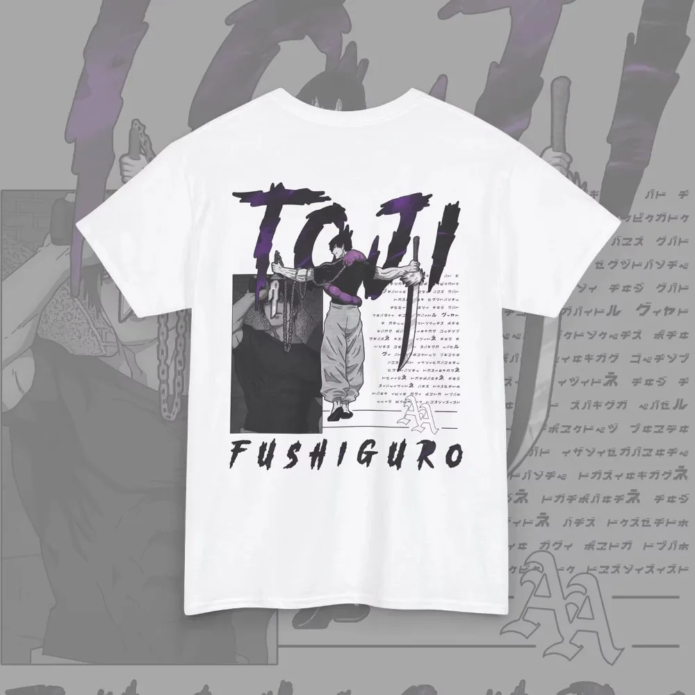 قميص Toji Fushiguro الجديد للرجال قميص Jujutsu Kaisen قميص أنيمي قميص العشاء قميص جرافيك بأكمام قصيرة للجنسين للرجال والنساء للصيف #3