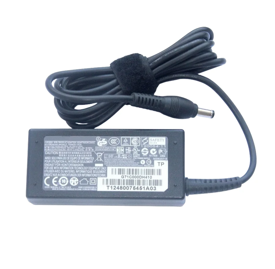 45W 19V 2.37A Oryginalna ładowarka do laptopa Toshiba PORTEGE Z30 Z830 Z930 T230 T200 Z30 Z20T PA5177U-1ACA PA3822U-1ACA Adapter AC